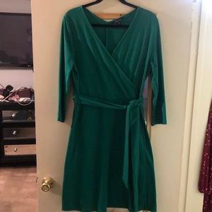 Lands End Faux Wrap Dress